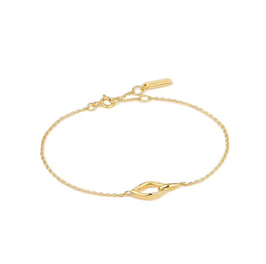 Bracelet Ania Haie Gold Wave Link   B044-01G