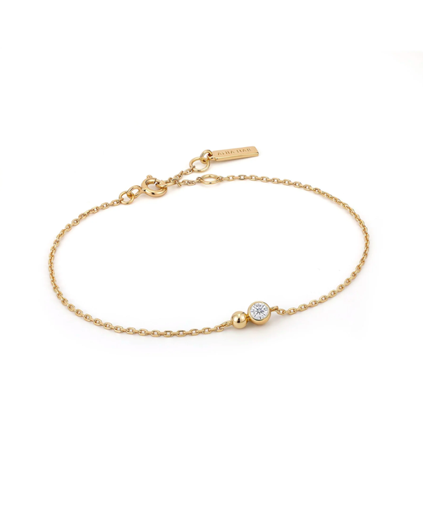 Bracelet Ania Haie Or Orb Sparkle Chain   B045-01G-CZ
