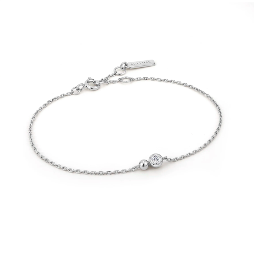 Bracelet Ania Haie Argent  Orb Sparkle Chain   B045-01H-CZ