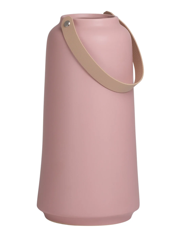 Torre & Tagus Vase en Céramique Lido Matte Pink 11''