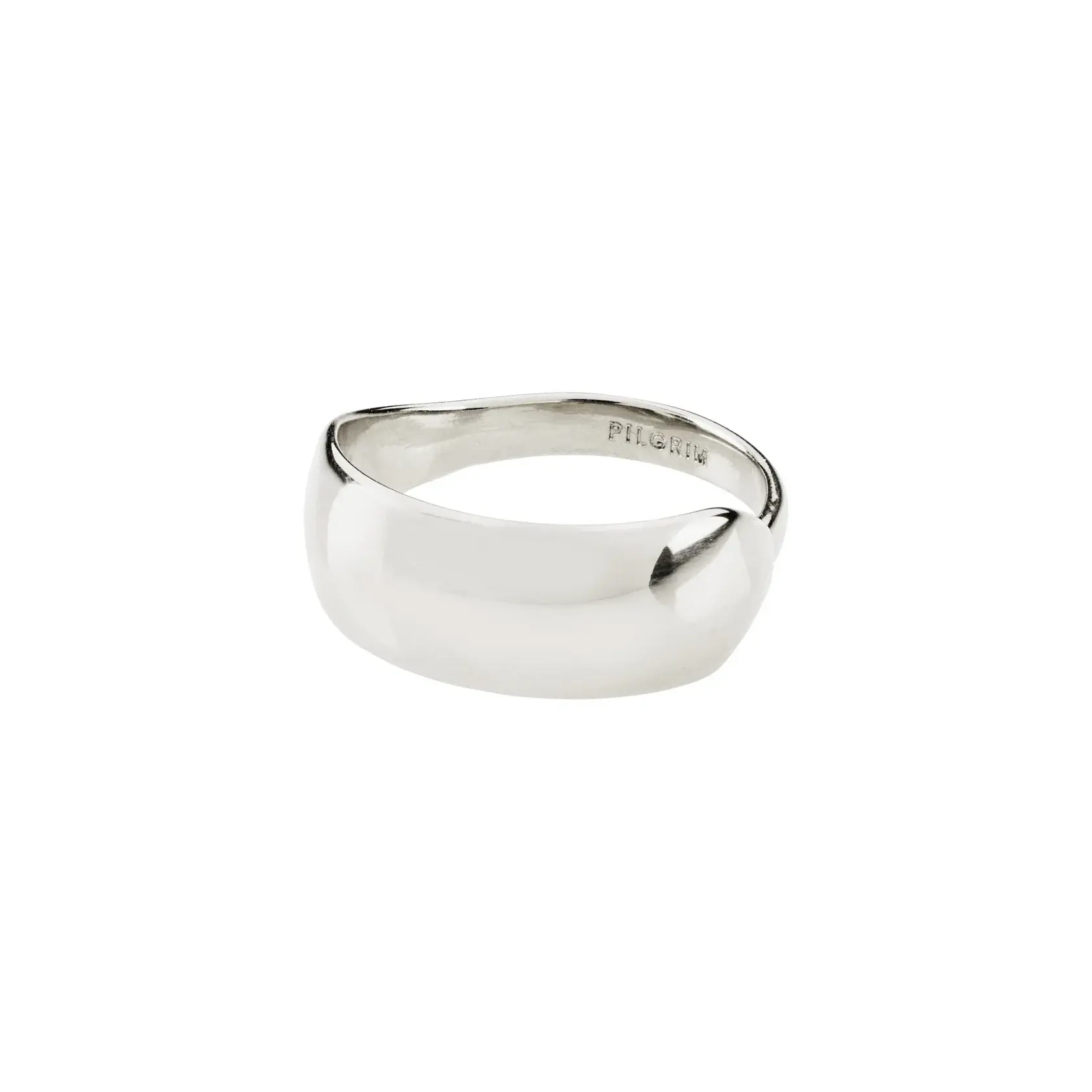 Daisy Recycled bague lisse argent A23