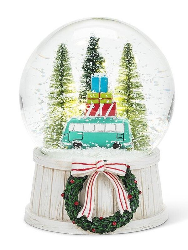 Abbott Holiday Bus LED snow globe / boule à neige des fêtes