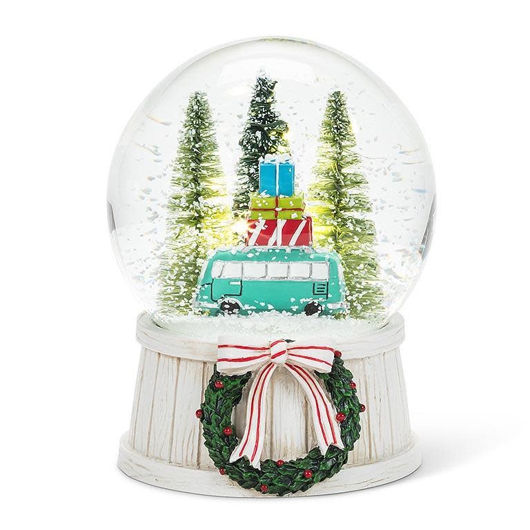 Holiday Bus LED snow globe / boule à neige des fêtes
