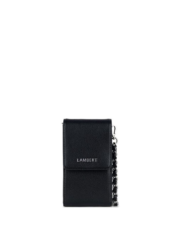 Lambert Alexa - Sac bandoulière pour téléphone en cuir vegan Pebble noir