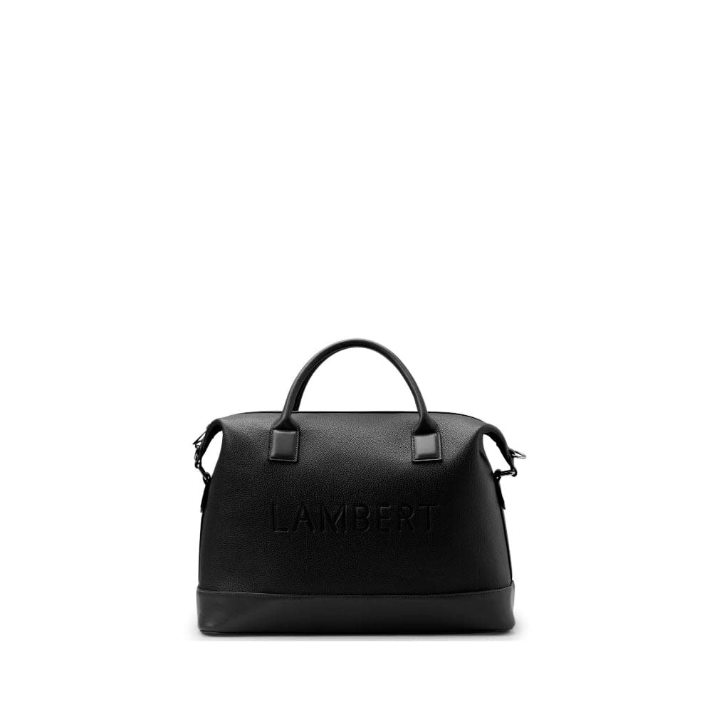 Le Mae - Sac de voyage Lambert fourre-tout en cuir vegan noir