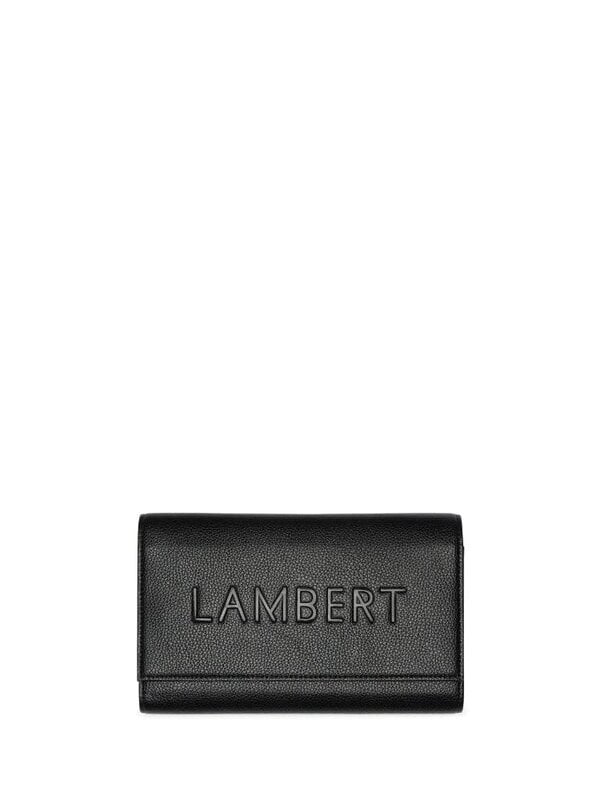 Lambert Le Atlas - Étui à passeport en cuir vegan noir