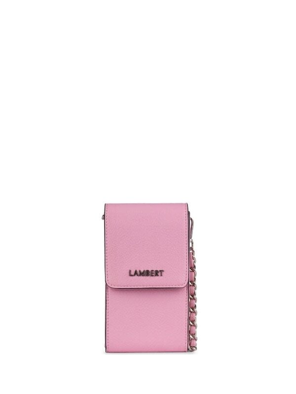 Lambert Alexa - Sac bandoulière pour téléphone en cuir vegan Whisper pink