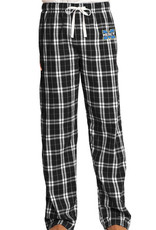 District Black Mercy Pajama Pants with Embroidered Logo