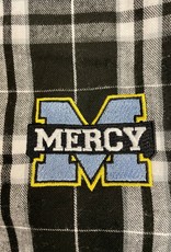 District Black Mercy Pajama Pants with Embroidered Logo