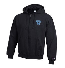 CHAMPION Champion Full Zip Black hoodie Blue M