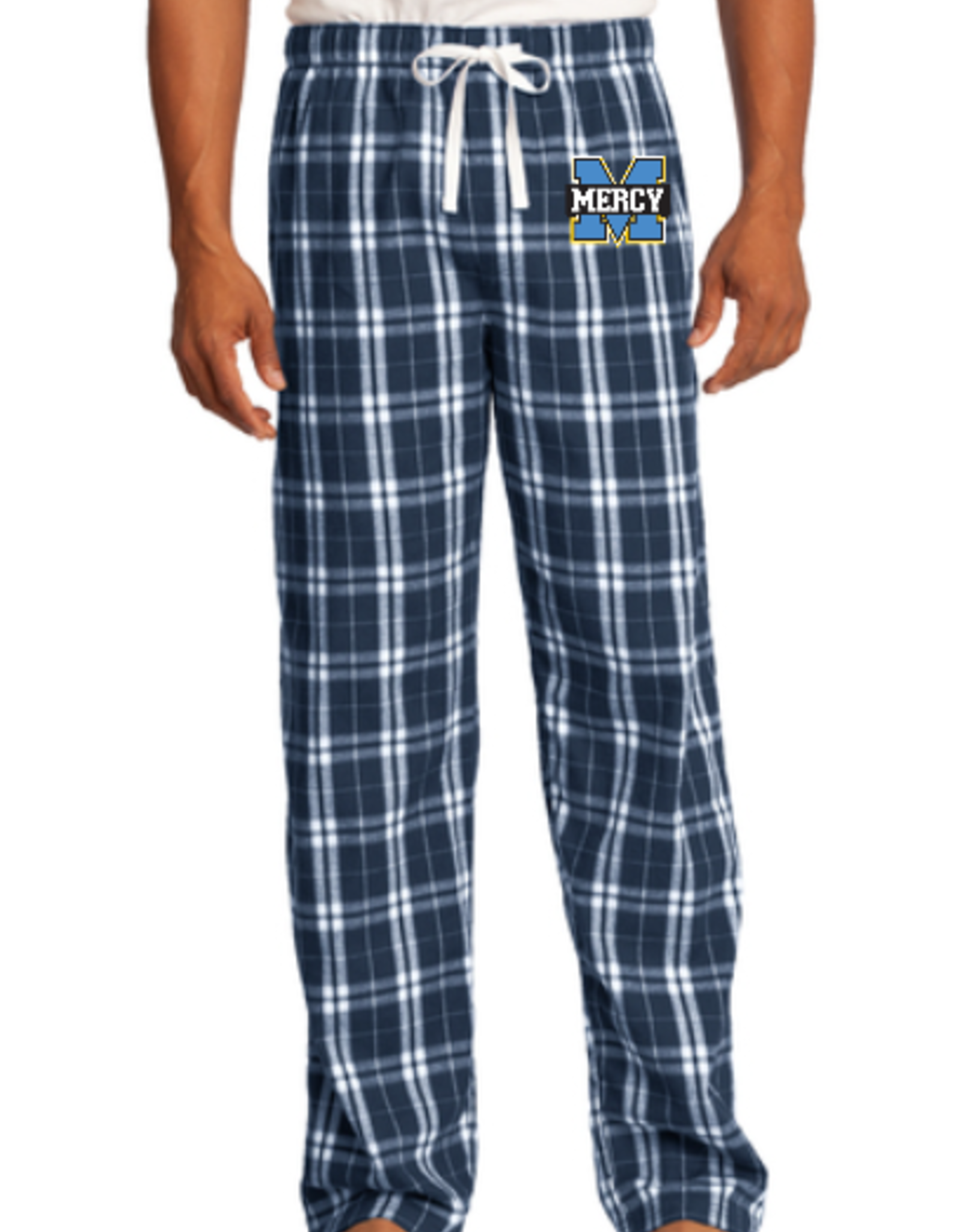 District NAVY Mercy Pajama Pants with Embroidered Logo