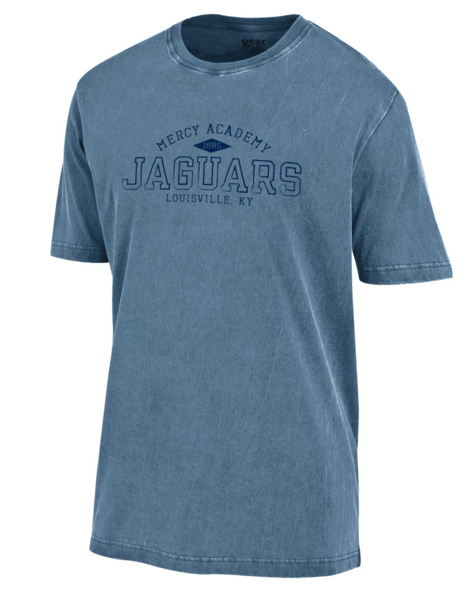 Gear for Sports Mercy Academy Jaguars 1885 Faded Blue Outta Town Tee