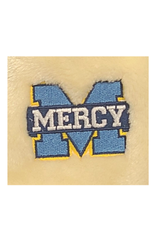 Yellow Fleece Baby Blanket Embroidered Power M