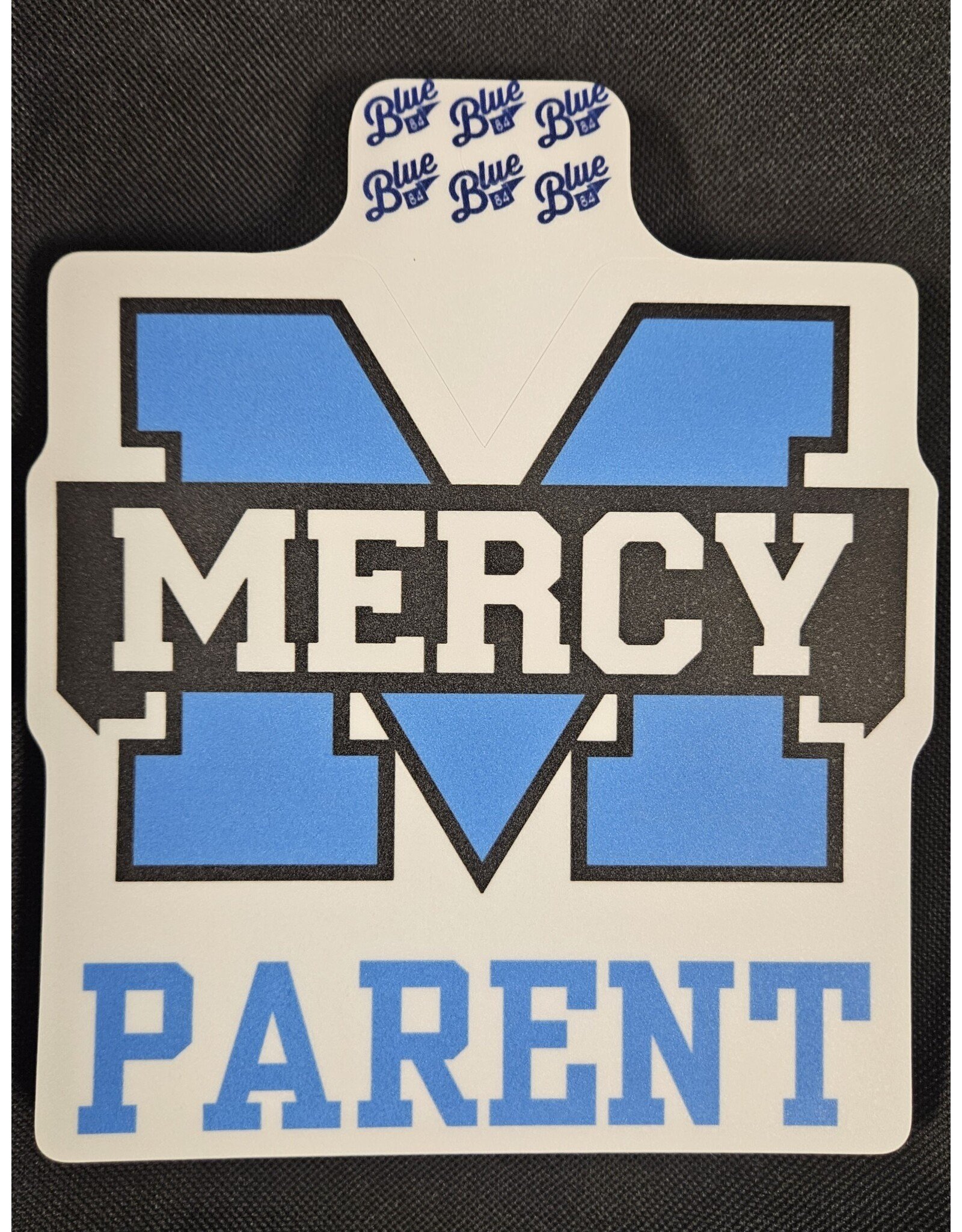 Blue 84 Power M Parent Decal 6 inch