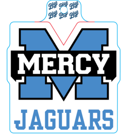 Blue 84 Power M Jaguars Decal 6 inch