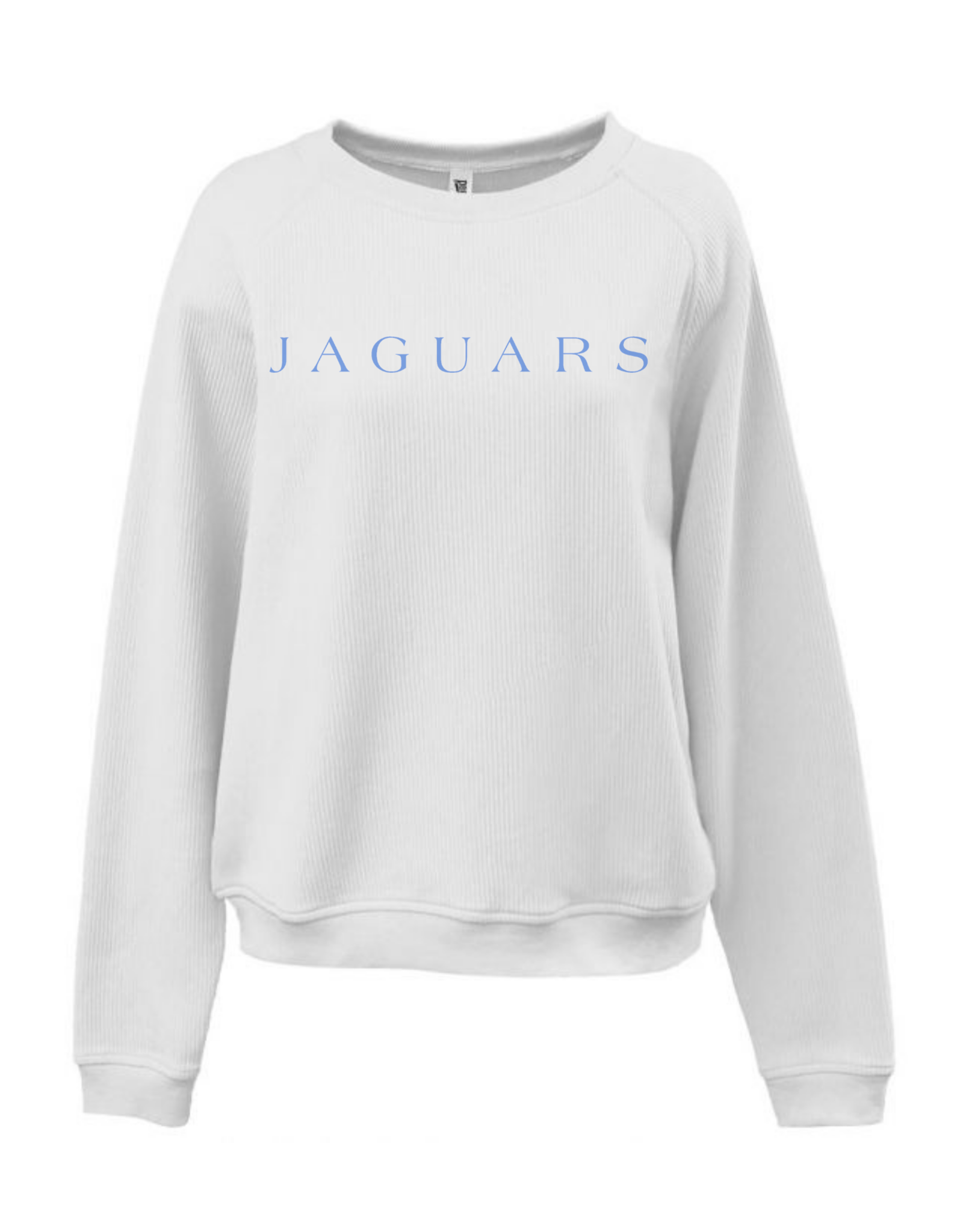 Pennant JAGUARS Embroidered Corded Crewneck-WHITE