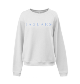 Pennant JAGUARS Embroidered Corded Crewneck-WHITE