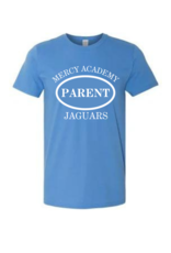 Gildan Blue Mercy Jaguars "Parent" in Oval Tee