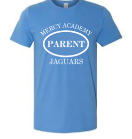 Gildan Blue Mercy Jaguars "Parent" in Oval Tee