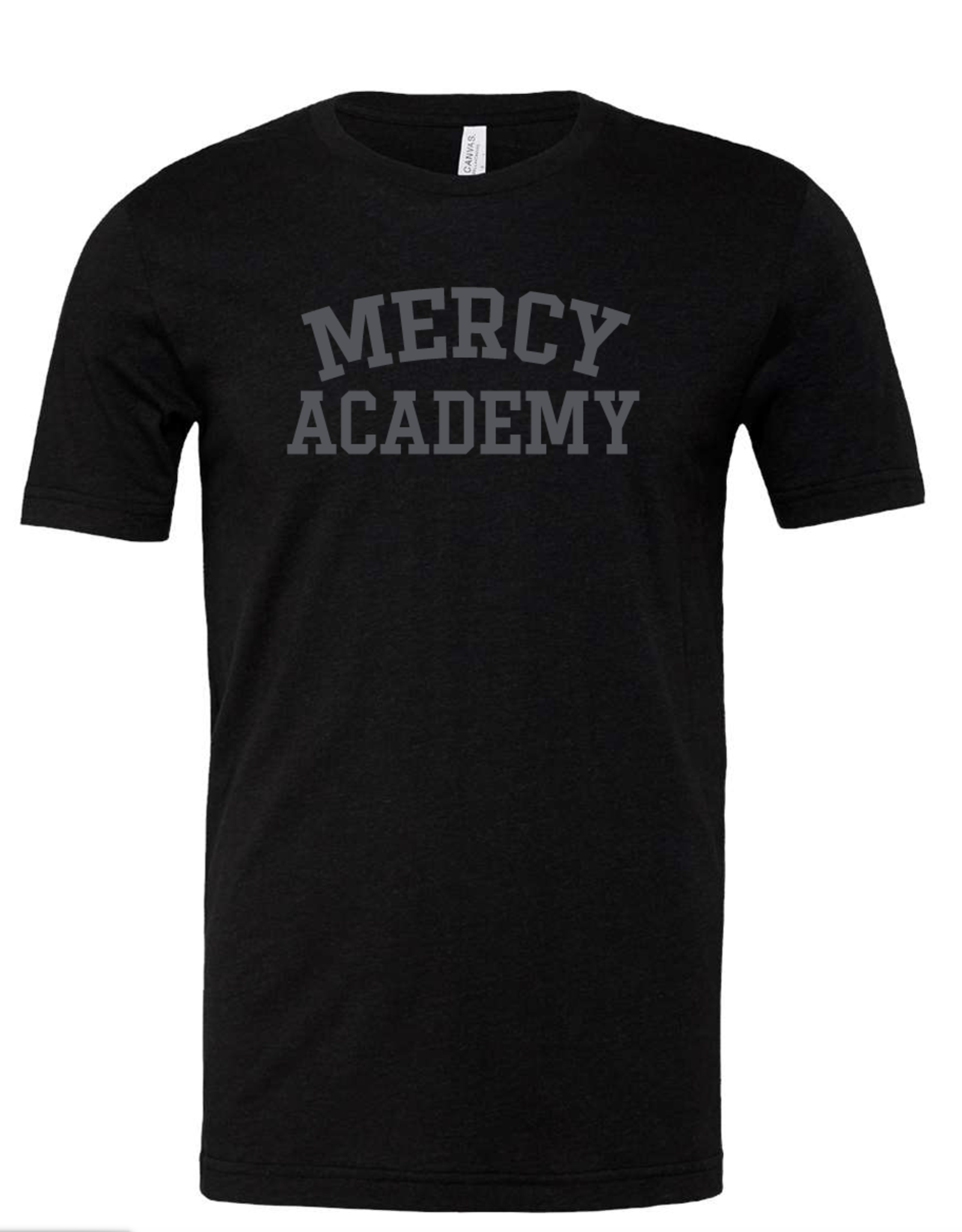 Gildan Black on Black "Mercy Academy" tee