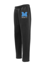 Pennant Black Open leg Sweats with Blue Power M