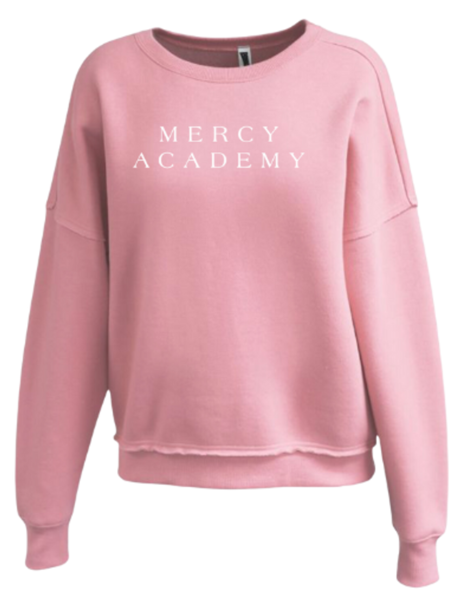 Pennant Blush Pink Raw Edge Mercy Academy Crew