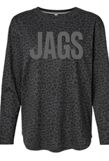 LAT Black Jaguar Print "JAGS" Long Sleeve