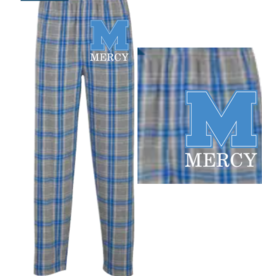 boxercraft Gray/Blue Plaid PJ Pants Blue Power M