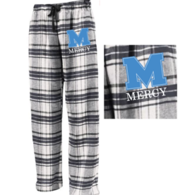 Plaid Pajama Pants - Blue and White – Sorority Intimates