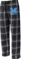 Pennant Black/Gray Plaid PJ Pants Blue Power M