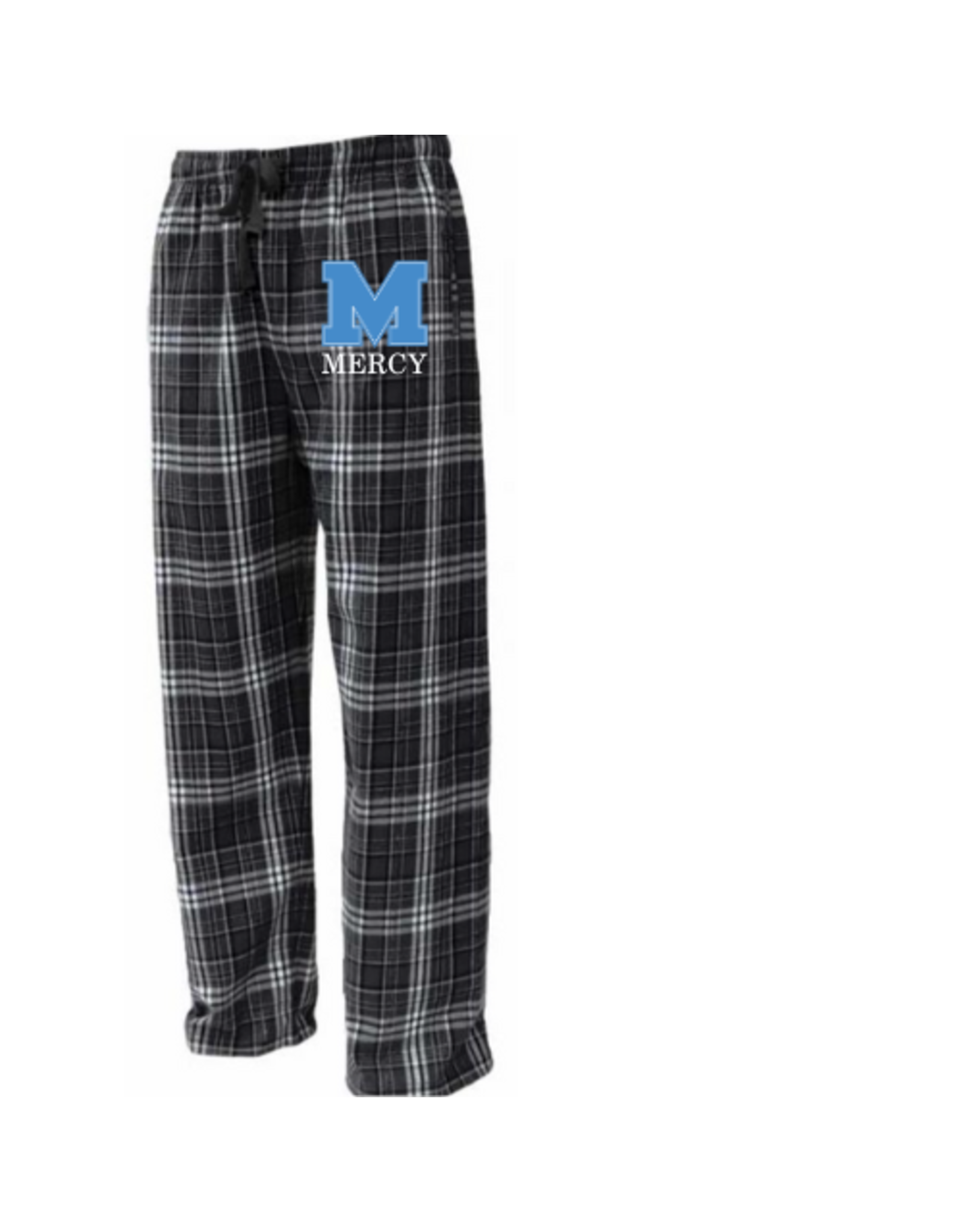 Pennant Black/Gray Plaid PJ Pants Blue Power M