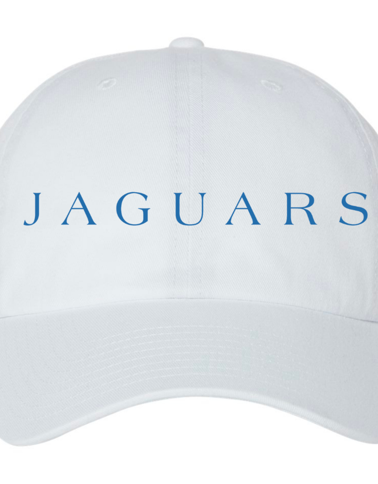 '47 White Garment Washed Twill Adjustable Hat Embroidered "JAGUARS" in Blue