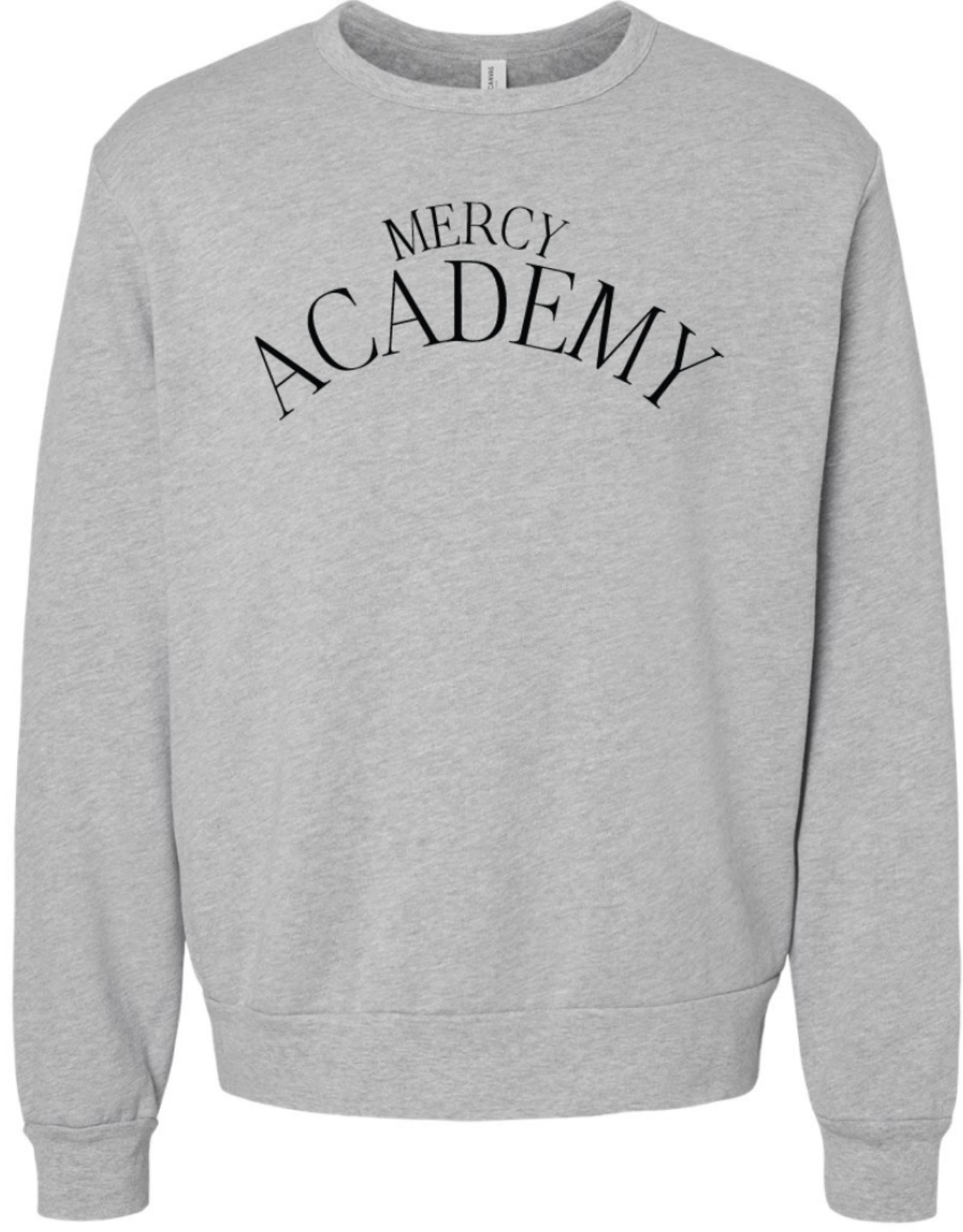 BELLA + CANVAS Gray 'MERCY ACADEMY' Crewneck