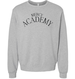 BELLA + CANVAS Grey 'MERCY ACADEMY' Crewneck