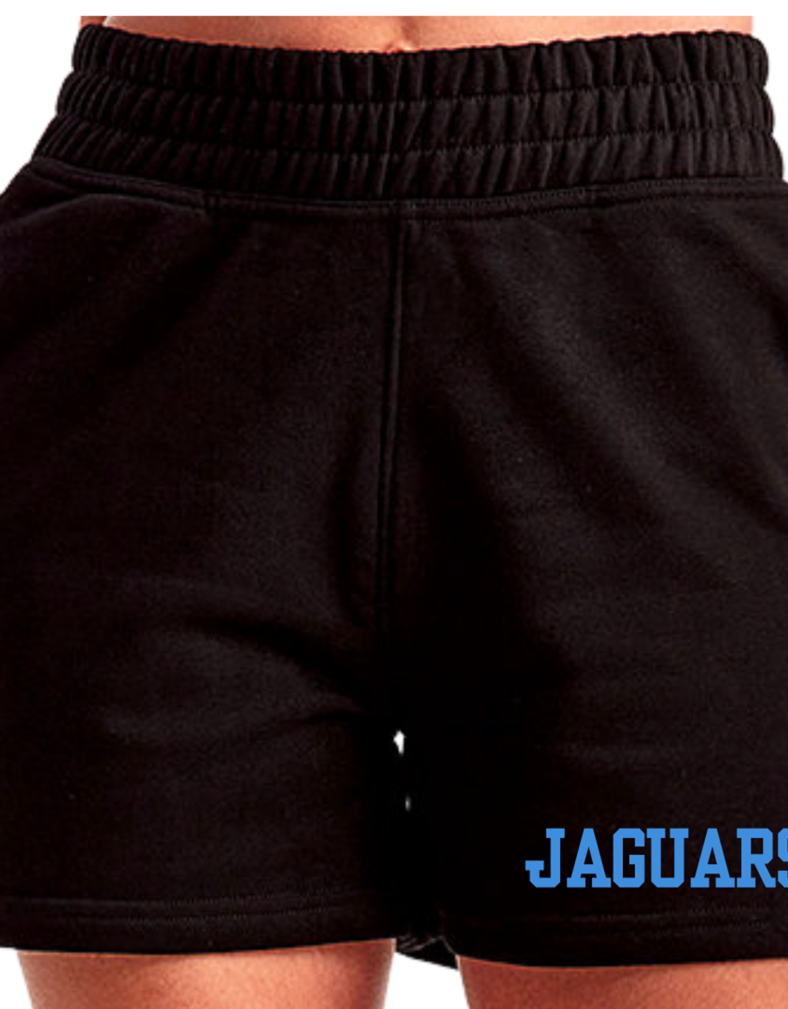 Tri-Dri Black Jogger Shorts "JAGUARS" in Blue