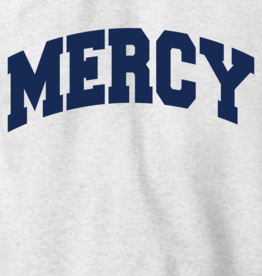 Gildan "OPEN HOUSE" Crewneck Gray with MERCY in Navy
