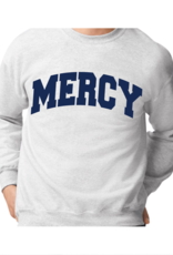 Gildan "OPEN HOUSE" Crewneck Gray with MERCY in Navy