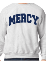 Gildan "OPEN HOUSE" Crewneck Gray with MERCY in Navy