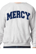 Gildan "OPEN HOUSE" Crewneck Grey with MERCY in Navy