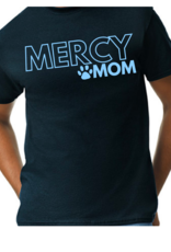 Gildan "MERCY MOM"Black Tee Blue Writing