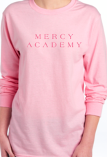 JERZEES Longsleeve Tee “MERCY ACADEMY” Pink Seaside