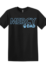 Gildan "MERCY DAD"Black Tee Blue Writing