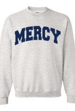 Gildan "OPEN HOUSE" Crewneck Gray with MERCY in Navy