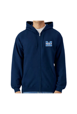 Gildan NAVY EMBROIDERED POWER M FULL ZIP HOODIE