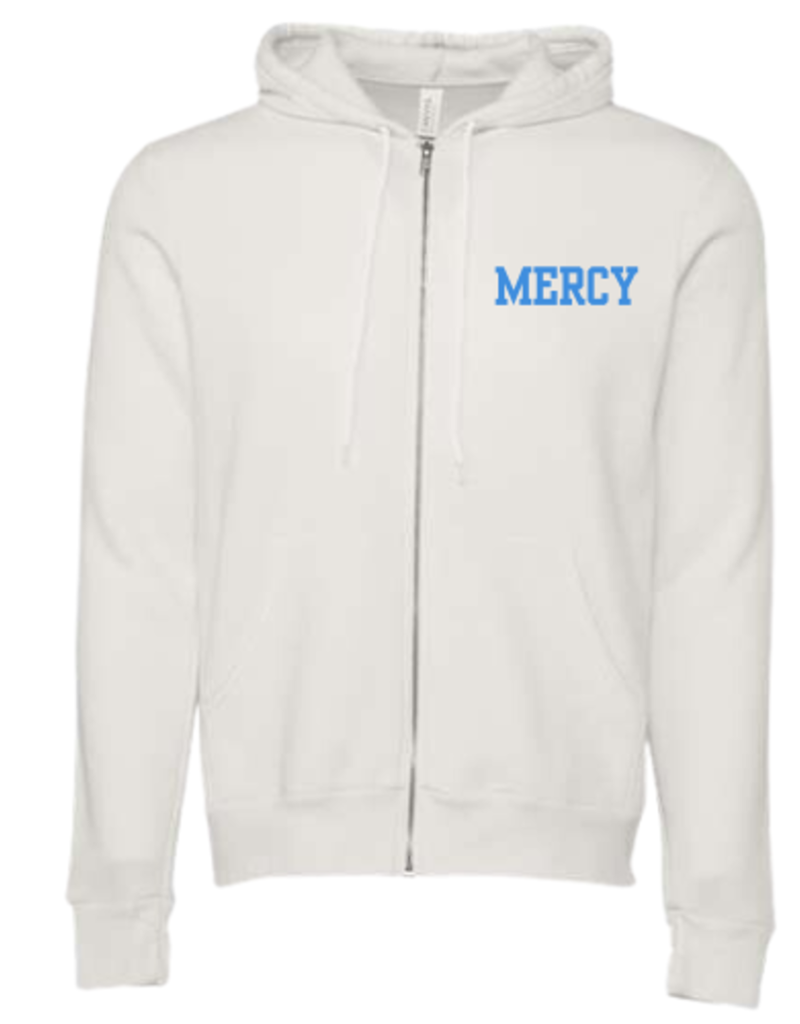 BELLA + CANVAS BELLA+CANVAS WHITE 'MERCY' EMBROIDERED FULL ZIP