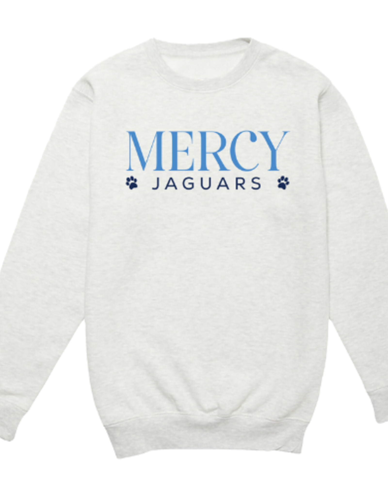 Gildan Light Ash Gray 'MERCY JAGUARS' with Paw Prints