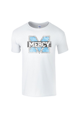 Gildan White Distressed Power M Tee