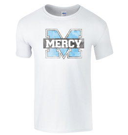 Gildan White Distressed Power M Tee
