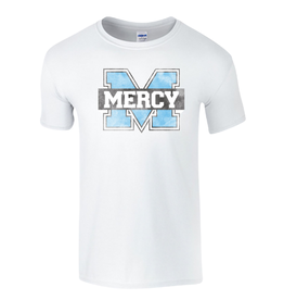 Gildan White Distressed Power M Tee