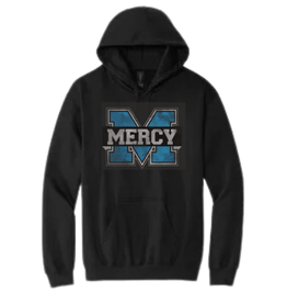 Gildan Black Distressed Power M Hoodie